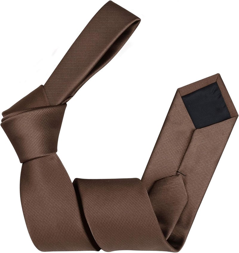 GUSLESON 2.4" (6cm) Solid Color Slim Tie Skinny Necktie for Men - Image 4